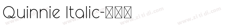 Quinnie Italic字体转换
